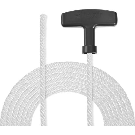 Corde de lanceur à rappel Sourcing Map avec poignée en plastique, diamètre 5 mm, traction nylon 1,4