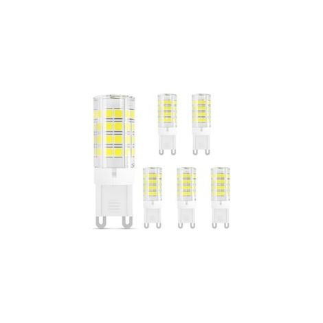Ampoule LED G9 3W, Équivalent 40W Ampoules Halogènes, 380lm, 230V, Blanc froid 6000K, AC100-240V, NON-Dimmable, Économie d'énergie, Base en céramique, Culot G9 Standard, Lot de 6 [Classe énergétique E (1/5)