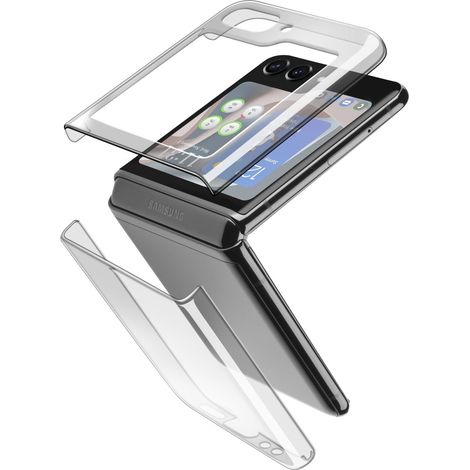 Funda transparente Cellularline - Funda para Samsung Galaxy Z Flip 5 (transparente) (1/4)