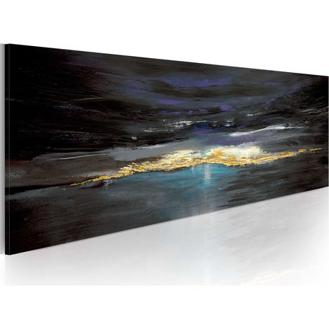 Quadro dipinto - Dopo la burrasca esce sempre il sole - 100x40 (1/4)
