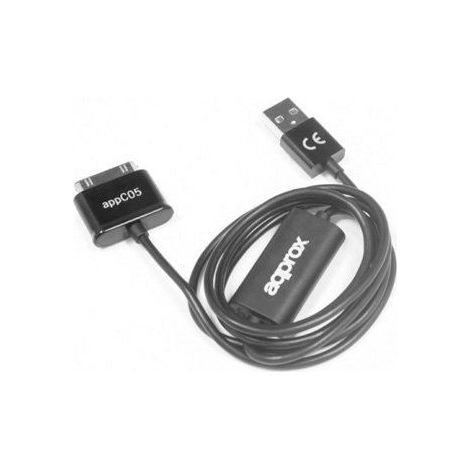 appC05 cable de teléfono móvil Negro 1 m USB A Samsung 30-pin (1/4)