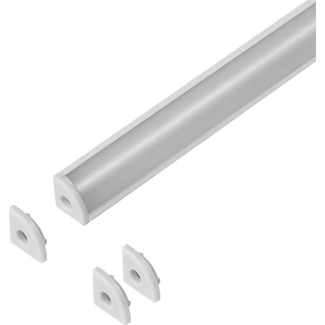 Profilo in alluminio Orno per striscia LED interno angolo 2000 mm