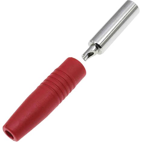 Fiche banane femelle 4 mm RS PRO Rouge Femelle 24A 30V ( Prix pour Sachet de 5 )