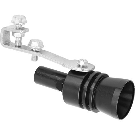 Sifflet pour pot échappement simulateur son turbo alliage d'aluminium accessoire tuning voiture TC XL noir (1/5)