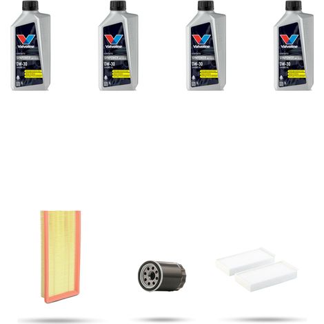 Kit tagliando 3 FILTRI e 4L OLIO compatibile con Citroen Berlingo II 1.2 pureTech 81kw dal 2016 (1/5)