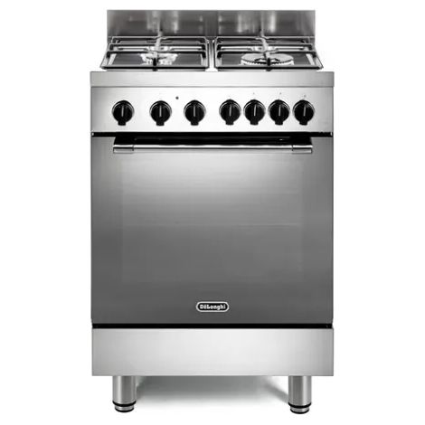 Cucina a gas DeLonghi GEMMA 66 GVL inox 60 cm forno gas ventilato 70 L