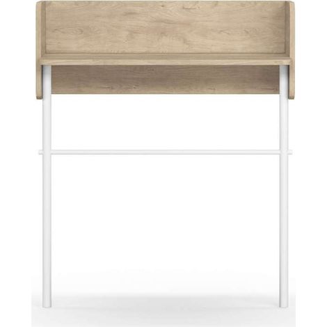Recibidor modelo 789 acabado roble/blanco, 97 cm (alto) x 80 cm (ancho) x 30 cm (prof.) (1/2)