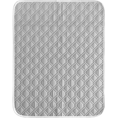 Tapis rafraîchissant pour chiens, doux, respirant, effet rafraîchissant instantané, pour chiens de petite, moyenne et grande taille, chatons, cage, chenil, sol, canapé, maison, voyage, gris (1/5)