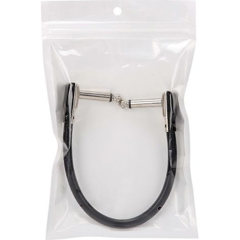 Câbles d'effets pour guitare électrique 6,35 Mono Double Coude Courts 15CM 30CM ( ) (1/5)