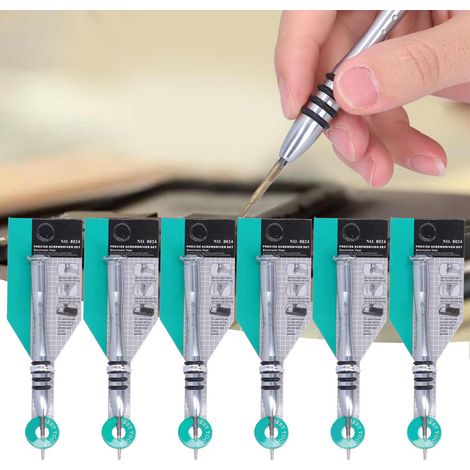 Satz von 6 Schraubendrehern zum Zerlegen und Reparieren von Elektronikprodukten, Sechs-Stern-Typ (8024 6150 Blei + Nickelsand T6) (1/5)