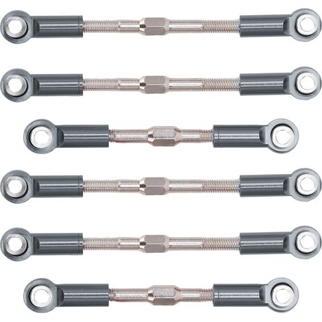 Biellettes de direction en métal pour voiture RC WLtoys 144001 124018 124019 1/14 (Titanium) (1/5)