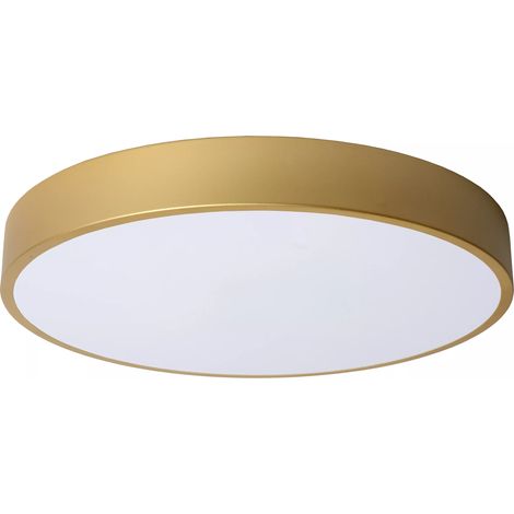 Plafoniera LED Lucide UNAR 40cm 24W oro rotonda dimmerabile (1/4)