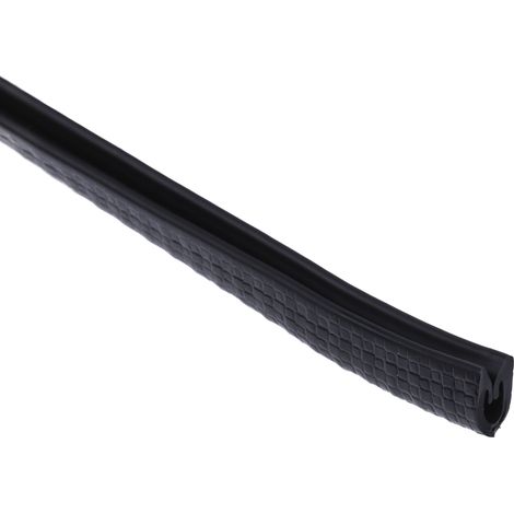 Protection de bordure RS PRO en PVC noir, 20m x 9,5 mm x 6.5mm ( Prix pour Bobine de 20 Mètres ) (1/3)