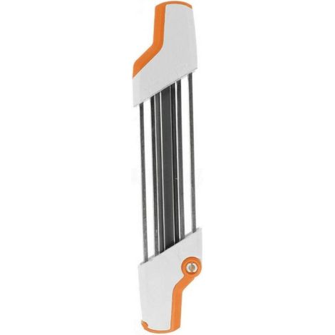 Aiguiseur de chaîne 2 en 1 pour tronçonneuse 4 mm 4,8 5,5 Outil d'affûtage meulage facile Accessoires rechange (Blanc, mm) Blanc (1/5)