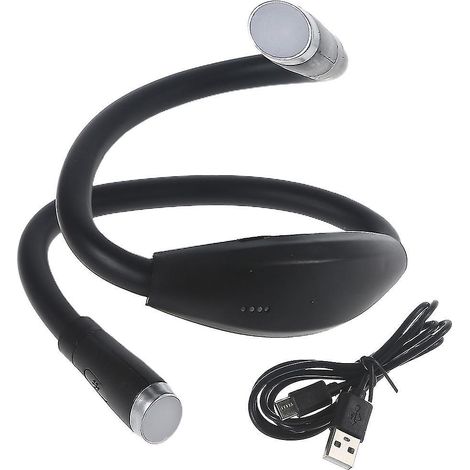 Lampe de lecture de cou, lampe torche flexible à 4 LED et 3 modes d'éclairage, idéale pour les lecteurs. (1/4)
