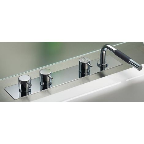 Ensemble de rebord de baignoire BK4 chromé