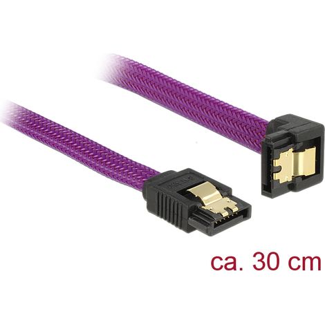 Kabel sata 6gb/s 30cm violett un/ge metall premium