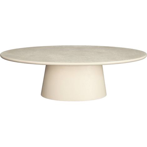 sweeek - Ovaler Couchtisch in Betonoptik (1/4)