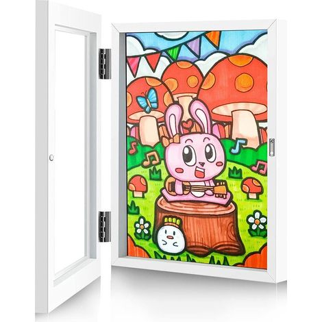 Cadre Photo pour Dessins d’Enfants, Cadre d’Art pour Affichage et Rangement des Créations Enfantines (1/5)
