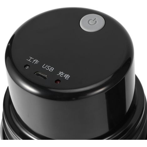 Moulin à café électrique en acier inoxydable, mini moulin de cuisine pour céréales et légumineuses, avec câble USB, blanc (1/5)