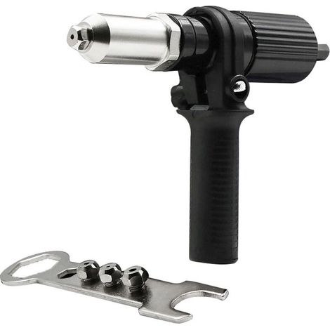 Adaptateur rivet aveugle vers pince à riveter - Tête de rivet pour visseuses et perceuses sans fil (1/5)