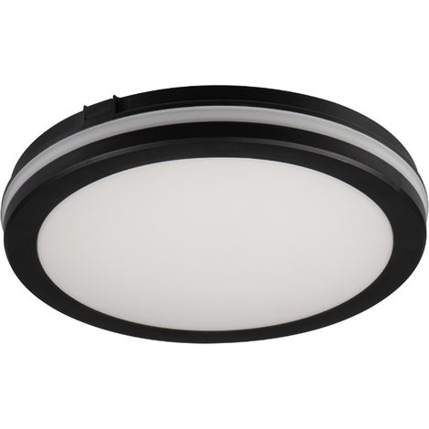 Plafonnier LED Kanlux BENO ECO noir 20cm 20W CCT IP65 (1/5)