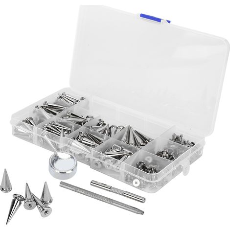 Lot de 10 clous rivets punk 24mm, vis en alliage de zinc pour cuir, accessoires de bricolage DIY, pièces de création manuelle (1/5)
