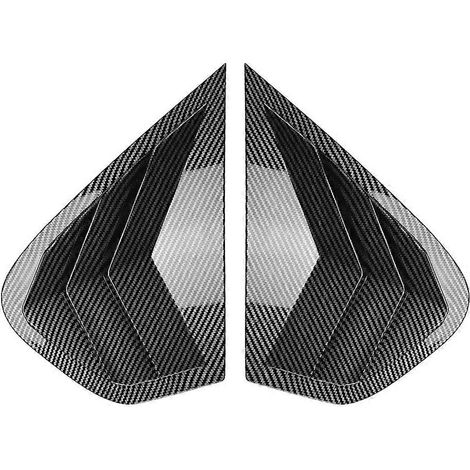 Cubierta de rejilla para ventanilla lateral de coche para X6 E71 E72 con diseño de fibra de carbono (1/5)