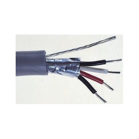 Câble industriel multipaire RS PRO , 2 paires 0,64 mm² 22 AWG Ruban feuille d'aluminium - PET, 500m ( Prix pour Bobine de 500 Mètres )