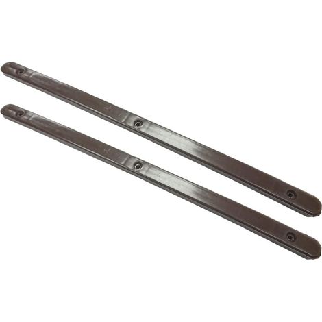 Lot de 10 paires de glissières plates en plastique pour tiroir Marron 310 x 16 x 6 mm