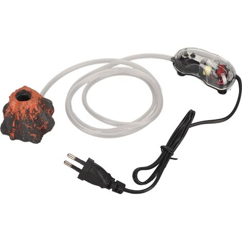 Aquarium barboteur d'air volcan réaliste toxique gratuit décoratif pompe à oxygène ornement pour Aquarium prise ue 220V (1/5)