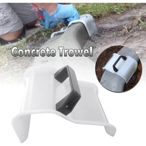 Truelle à Béton avec Manche Plastique pour Finition, Jardin et Terrasse