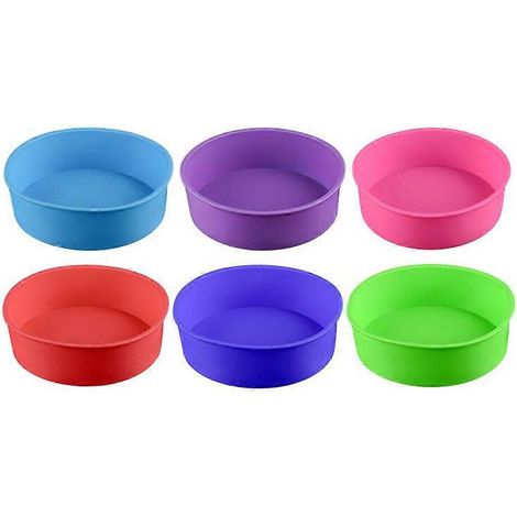 Moule à gâteau rond en silicone de 15 cm (6 pouces) (1/5)