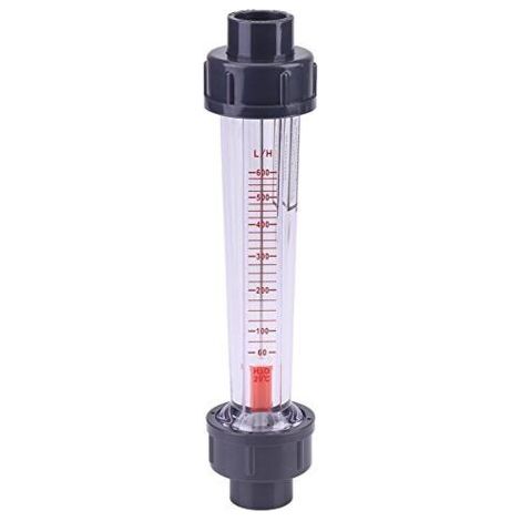 Compteur de débit d'eau rotamètre en plastique 60-600L/H LZS-15D Tube de Liquide Instrument de mesure de débit (1/5)
