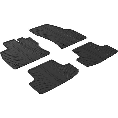 Set tappeti su misura in gomma - compatibile per Volkswagen T-Roc (11/1710/21) - Volkswagen T-Roc (11/1710/21) - Volkswagen T-Roc Cabriolet (05/2012/21) - Volkswagen T-Roc (11/2108/25) - Volkswag