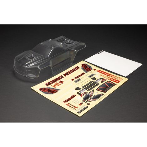 1-8 Clear Body with Decals: KRATON 6S BLX V6 Body