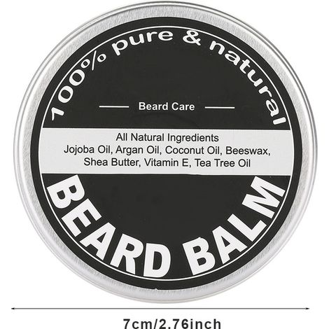 Baume hydratant pour barbe et moustache, cire de rasage 60 g (1/5)