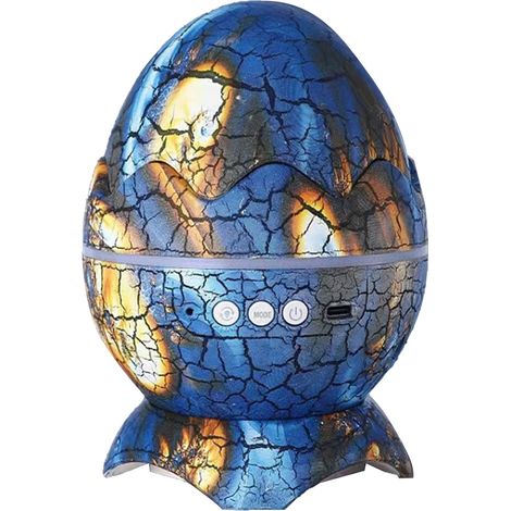 Projecteur d'étoiles en forme d'œuf de dinosaure pour chambre à coucher, télécommande, haut-parleur de musique Bluetooth, veilleuse, chambre d'enfant, adulte, cinéma maison, décoration de salon, bleu 