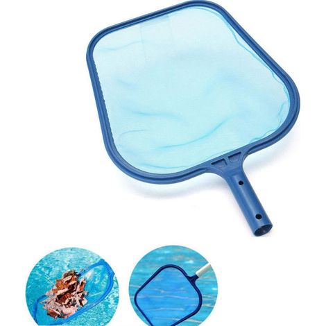 Écumoire de piscine, râteau à feuilles, accessoires de nettoyage pour piscine, sac de collecte à mailles fines (sans manche)