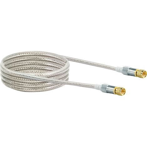 Schwaiger SAT Anschlusskabel KVCHD30 532 (110dB) transparent, 3,0m, 1x F Stecker / 1x F Stecker Antennen & Koaxkabel (1/3)