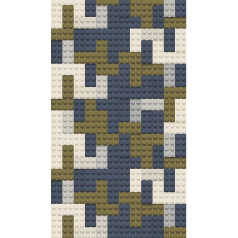 Papier peint intissé Papier peint original Beige, Bleu, Vert - 8,80 x 0,53 m (1/3)
