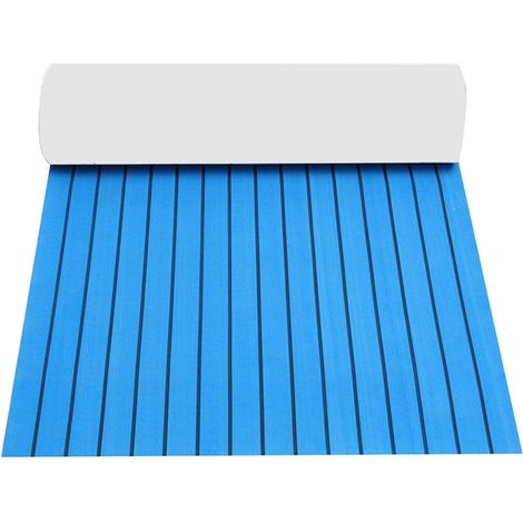 EVA Flooring Mat 35.4X 94.5 inch EVA Foam Yacht Teak Decking Sheet Mat Self-Adhesive Non-Skid for Car Marine Boat
