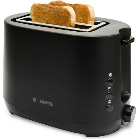 Toaster 2 scheiben 750w br300 mattschwarz