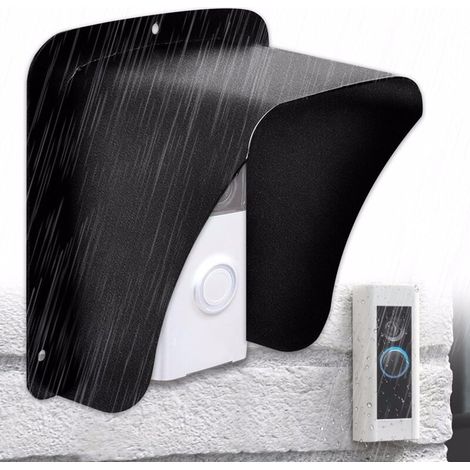 Rain Doorbell Cover for Outdoor Use, Rain Cover, Made of Robust Stainless Steel, Suitable for Outdoor Outlets, Ring Doorbell, Techole Wireless Outdoor Doorbell