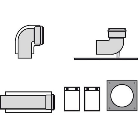 Vaillant 0020095533 Set collegamento base per intubamento 160 mm | Prezzi e offerte su Tavolla.com