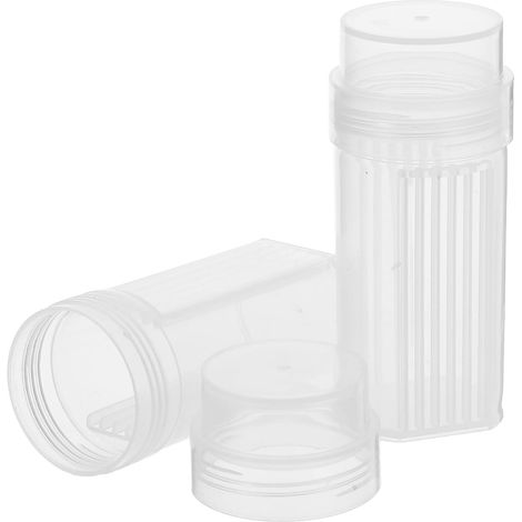 Bouteilles de Coloration avec Porte-lames Vertical en Plastique Transparent Lot de 2 Matériel Stable et Couvercles pour 5 Lames de Microscope Adaptés pour Laboratoire (1/5)