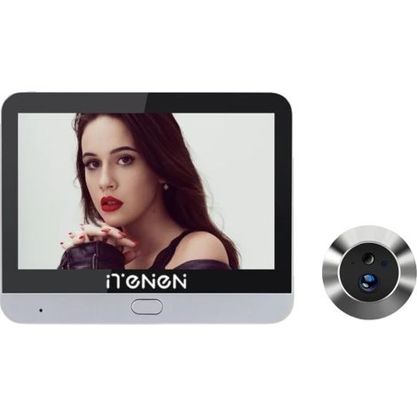 Spioncino, HD 1080P, rilevamento di movimento PIR, telecamera per porta (1/2)