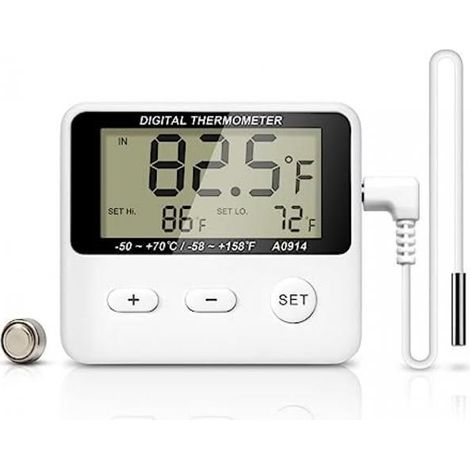 Thermomètre d'aquarium numérique, thermomètre précis pour aquarium et terrarium avec alarme de température haute/basse (1/5)