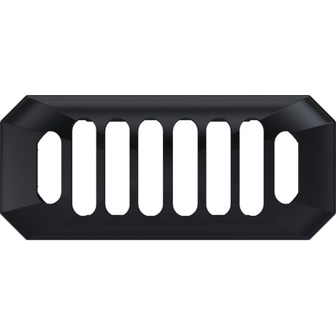 Ceramic Accessories Traditional Grill Overflow Cover - 26mm x 50mm - Matt Black