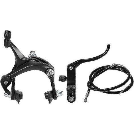 Convient aux kits de freins avant et arrière pour vélos à pignon fixe, vélos de route cruiser, freins à étrier, freins à tirage latéral, noir (1/5)